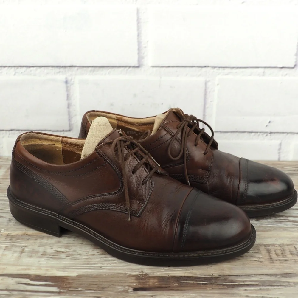 Venturini sz 9.5 brown leather lace up derby